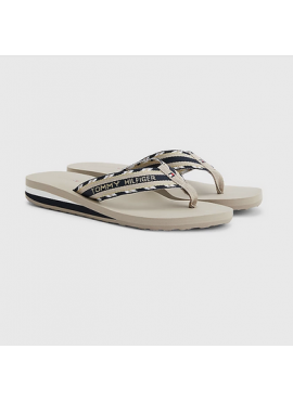TOMMY HILFIGER SHINY TOUCHES BEACH SANDALS Stone 